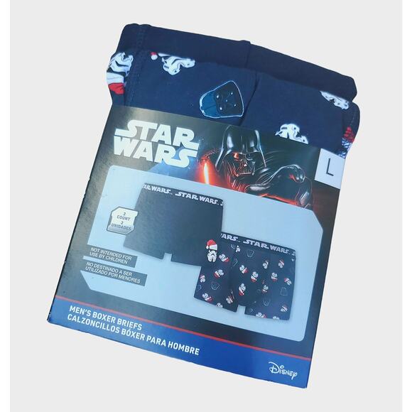 Starwars Other - Mens Boxer Briefs Underwear Disney Star Wars Darth Vader L 1Pks Of 2 Christmas